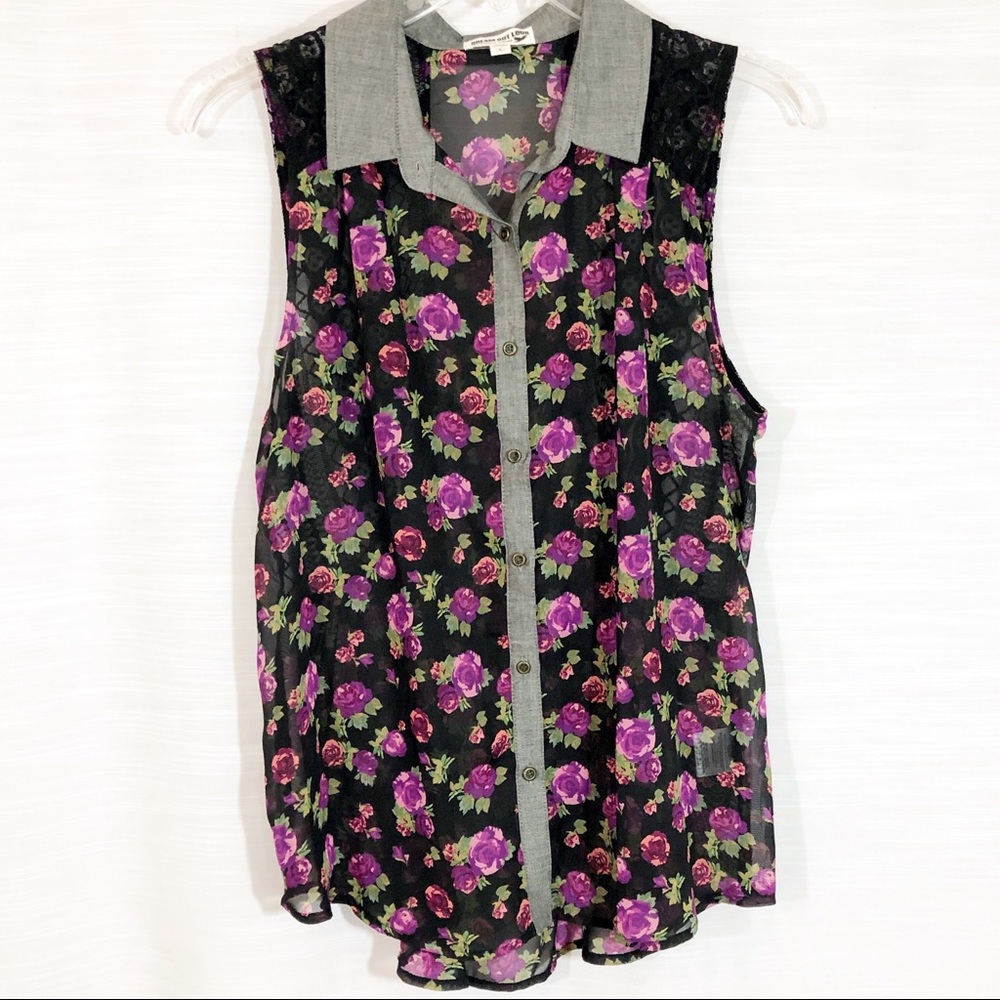DREAM OUT LOUD BY SELENA GOMEZ sleeveless blouse L
